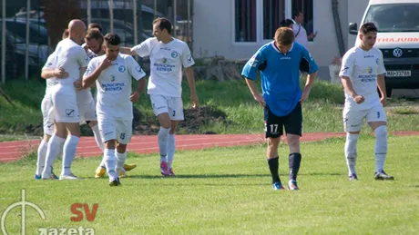 FC Bistrița a obținut promovarea la Fălticeni.** Șomuz, răpusă de golul marcat în deplasare de Sighiartău 