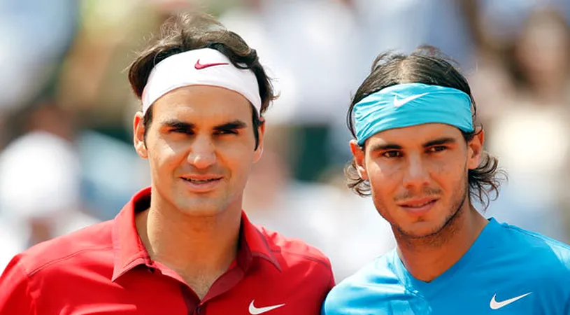 Imagini de colecție cu Roger Federer și Rafael Nadal. „Nu întârzia!”. Cei doi mari rivali, „contre” înaintea unui meci caritabil | VIDEO