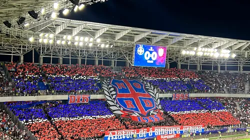 Scenografie spectaculoasă în Ghencea! Ce au afișat suporterii lui FCSB la derby-ul cu CFR Cluj! Au încălcat cerința lui Florin Talpan încă din primul minut | VIDEO & FOTO