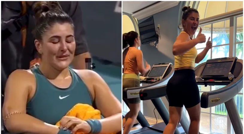 Bianca Andreescu și-a revenit într-un timp record după accidentarea horror de la Miami! Antrenament spectaculos efectuat de „Bibi