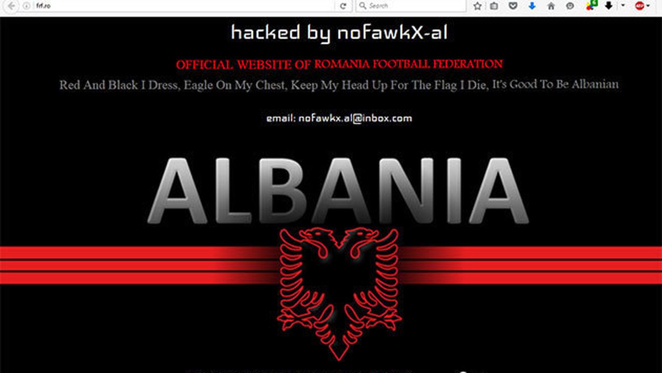 Poliția Română s-a autosesizat și face cercetări după ce site-ul FRF a fost atacat de hackerii albanezi