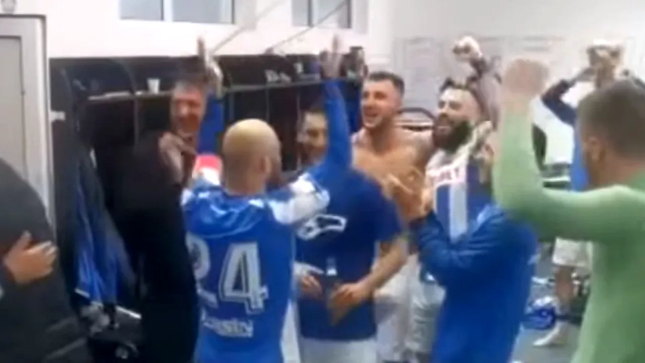 Poli Iași a rămas pe ultimul loc, dar jucătorii au declanșat fiesta în vestiar după victoria cu Hermannstadt: „Să vină salariul!” | VIDEO