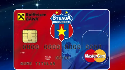 Steaua lansează un card personalizat pentru suporterii roș-albaștri