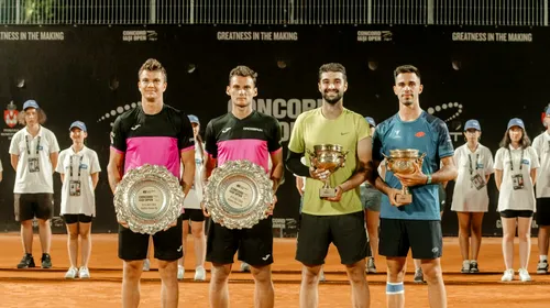 Cezar Crețu și Bogdan Pavel, campionii probei de dublu la Concord Iași Open