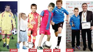 A fost tot Gala Hagi!** Familia celui mai bun fotbalist român s-a aflat în centrul atenției: Ianis și-a premiat tatăl, apoi și-a exersat relația cu publicul