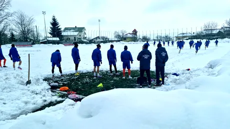 Iarna din aprilie i-a fugărit pe ieșeni din Copou! Echipa lui Leo Grozavu pleacă spre București cu patru zile înainte de derby-ul cu Steaua