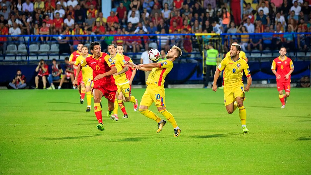 LIVE BLOG | Muntenegru - România 1-0. Tricolorii au tocit iarba din propria jumătate într-un meci care trebuia câștigat! Jovetic a adus trei puncte la Podgorica de lângă Chiricheș