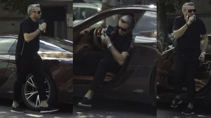 FOTO EXCLUSIV / Cătălin Botezatu, aroganță chiar și pe caniculă! Nu degeaba se spune că este cel mai stilat bărbat din România