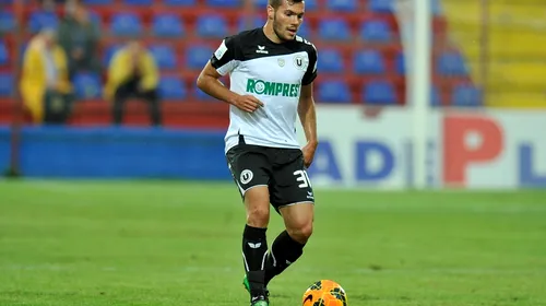Sauvadet a plecat de la Universitatea Cluj, deși Ogăraru îl rechemase la prima echipă