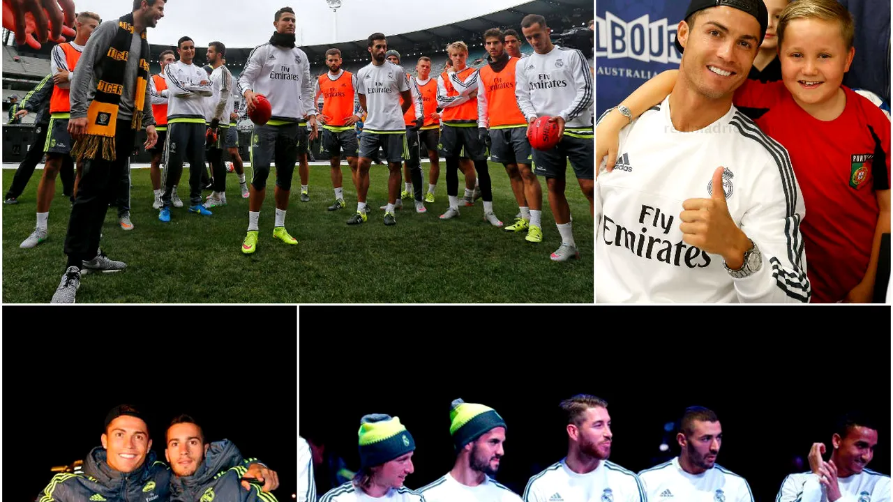 Cum arată un club profesionist: Real Madrid a deplasat 106 oameni în Australia pentru un turneu amical. 