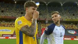 Imagini neverosimile! Coubiș a râs cu gura până la urechi alături de Lukic după ce România a fost umilită de Bosnia