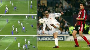 "Golul ăsta va rămâne în istorie! Nu e NORMAL!" Zidane, încântat de execuția lui Nacho care îi "bate" golul fabulos înscris în finala Champions League din 2002. VIDEO 