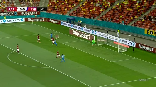 Rapid – Chindia 1-0. Giuleștenii, debut cu dreptul în Liga 1! Atmosferă superbă pe Arena Națională