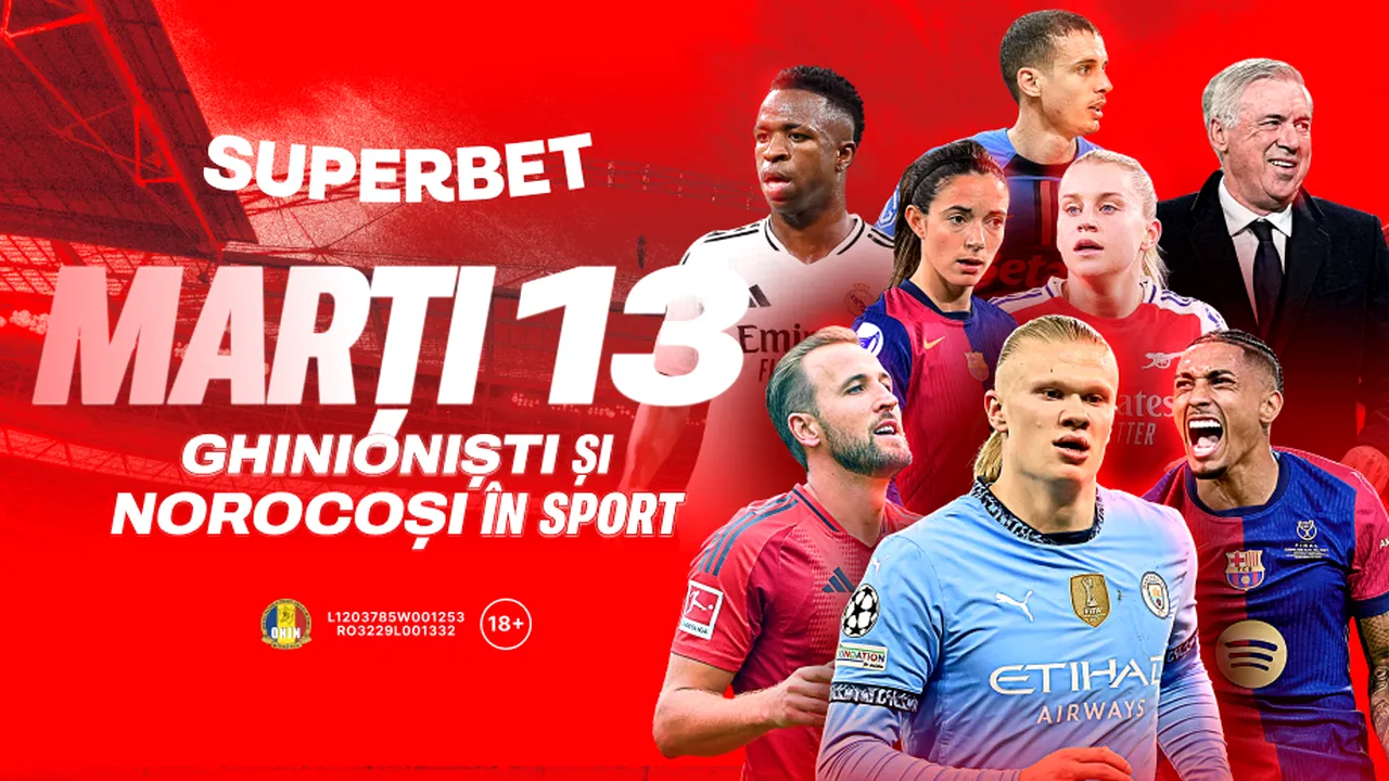 Marți, 13: ghinion fentat (sau nu) în fotbal. ADVERTORIAL