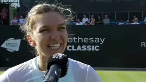 Simona Halep, prima reacție după calificarea superbă în semifinale la Birmingham: „Nu mă gândesc la Wimbledon!”