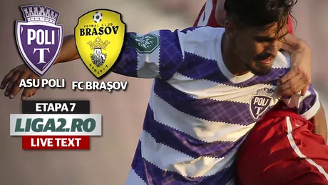 ASU Poli - FC Brașov 1-1.** 
