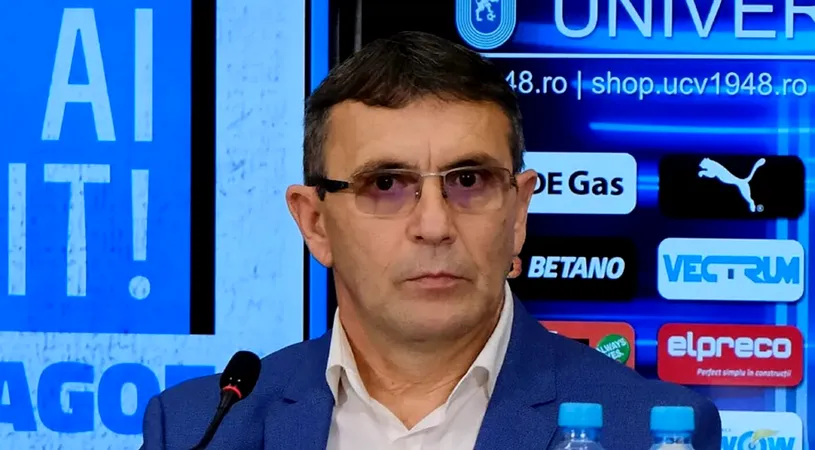 Eugen Neagoe, declaraţie-şoc: „Ar fi formidabil ca FC U să câştige Cupa României, i-aş susţine în finală”. Ce jucător a pierdut Universitatea Craiova înaintea meciului cu Farul