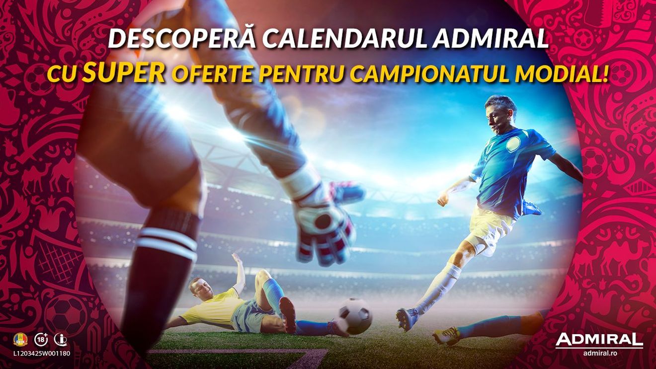 Vino pe admiral.ro și alegeți favoriții Cupei Mondiale