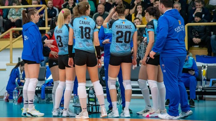 Îngheț voleibalistic. CSM Lugoj a pierdut primul meci din sferturile Challenge Cup, cu Nilufer Belediyespor Bursa