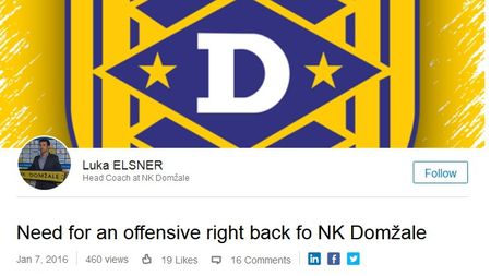 Cum să transferi un fundaș dreapta de pe LinkedIn. Acțiune genială de PR realizată de un club sloven