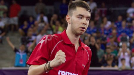 "Hienă" a ajuns și la Campionatul European de tenis de masă. Cel mai pătimaș fan al lui "U" Cluj a făcut show în Sala Polivalentă
