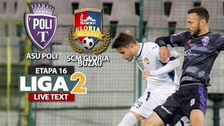 S-a reluat campionatul Ligii 2! ASU Poli a învins SCM Gloria Buzău și a urcat, cel puțin pentru câteva ore, pe locul 2. Jocul, decis în repriza secundă