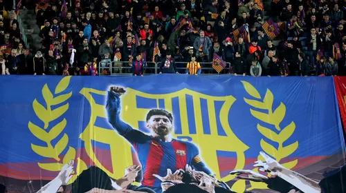 Barcelona a avut posesie 100% până la golul înscris de Messi într-un timp record! FOTO | Coregrafie superbă afișată pe Camp Nou: „God Save the King”