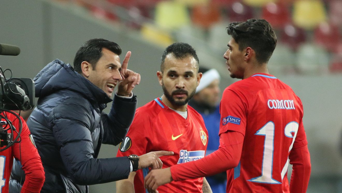 "Așa s-a scris istoria acestui meci" Dică simte presiunea ultimei partide din grupele Europa League. Cum a explicat cearta dintre Bălașa și Alibec: "Asta i-am spus"