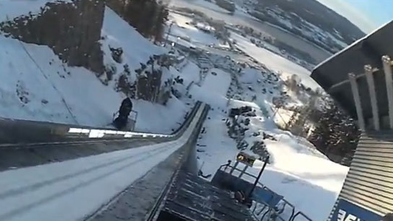 VIDEO** Cum e să îți iei zborul de pe cea mai mare trambulină din lume! Ai avea curaj să încerci?