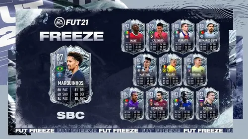 Cum poți obține cardul Freeze al jucătorului Marquinhos, pe poziția de mijlocaș defensiv. Super atribute pentru starul lui PSG în FIFA 21