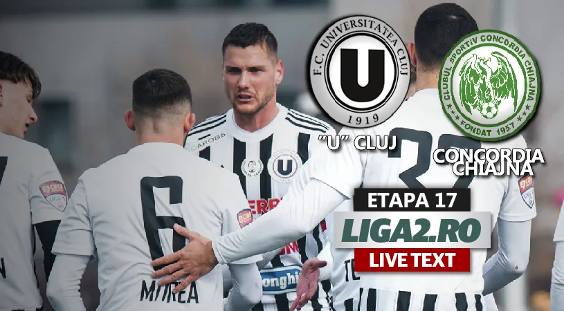 ”U” Cluj a fost de altă clasă și a trecut lejer, la scor, de Concordia Chiajna. Trupa lui Erik Lincar își asigură matematic accederea în play-off, după Petrolul și FC Hermannstadt