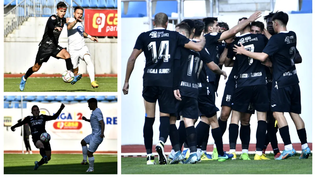 Unirea Slobozia și-a consolidat locul secund după victoria la scor de la Târgu Jiu, dar antrenorul Costel Enache îndeamnă la prundență: ”Lupta pentru play-off se va da până în ultima etapă”