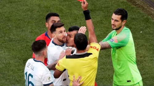 Scandal uriaș la Copa America 2019. Messi a primit roșu direct și a tunat: „Noi nu facem parte din această corupție! Poate că mi s-a trimis factura pentru ceea ce am zis” | VIDEO