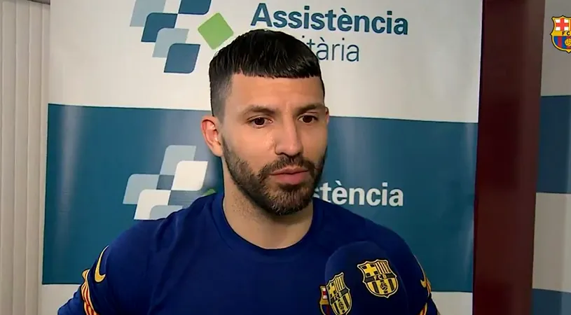 Probleme serioase pentru Barcelona! Sergio Aguero, diagonstic dur, după ce a fost transportat de urgență la spital