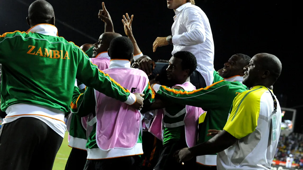 Herve Renard, în extaz după ce a luat Cupa Africii cu Zambia:** 