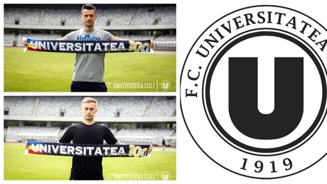 ”U” Cluj și-a anunțat primele transferuri pentru noul sezon de Liga 2! Vlad Muțiu și Laurențiu Rus sunt ”studenți”