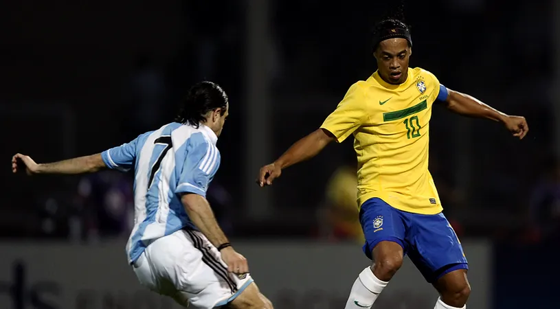 Menezes mizează pe Ronaldinho!** Loturile Braziliei pentru amicalele cu Argentina, Costa Rica și Mexic!