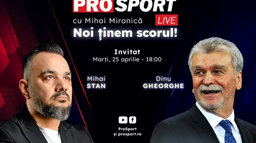 ProSport Live, ediție incendiară pe prosport.ro! Președintele propus să conducă FCSB și impresarul vedetei de la Rapid vin să discute despre retragerea lui Gigi Becali din fotbal și ultimele nouăți din Superliga