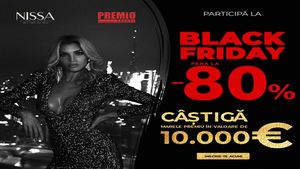 Black Friday este incredibil! La Nissa ai șansa să câștigi super premiul de 10000 euro! Excursie în Dubai și o garderobă completă, ai super reduceri de până la -80% la mii de produse!