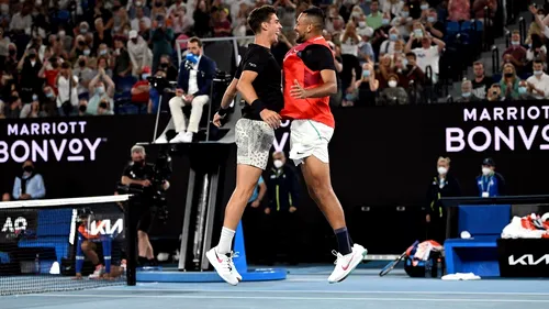 Rebelul Nick Kyrgios a câștigat titlul în proba de dublu la Australian Open, alături de Thanasi Kokkinakis! Finala nu a fost lipsită de incidente: spectatorii scandalagii, evacuați din arenă | VIDEO