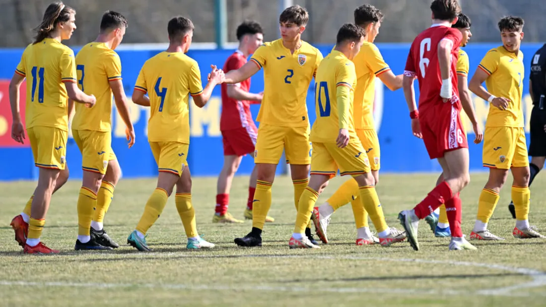 VIDEO | Yanis Pîrvu, de la CFC Argeș, aproape de un gol senzațional în partida România U17 - Moldova U17. Tinerii lui Nicolae Roșca au câștigat fără probleme
