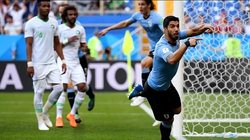 „Canibalul” Suarez a „mușcat” și Uruguay e în optimi. Derby-ul cu Rusia va decide fruntașa grupei A | Cronica meciului