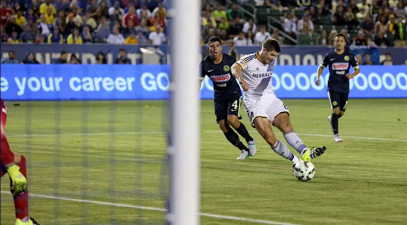 Steven Gerrard a debutat la LA Galaxy într-un meci amical cu Club America