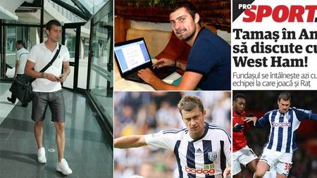 EXCLUSIV. West Ham, Milwall și Doncaster se bat pentru semnătura lui Tamaș! Fundașul a plecat în Anglia: "E posibil să joace chiar de sâmbătă!"