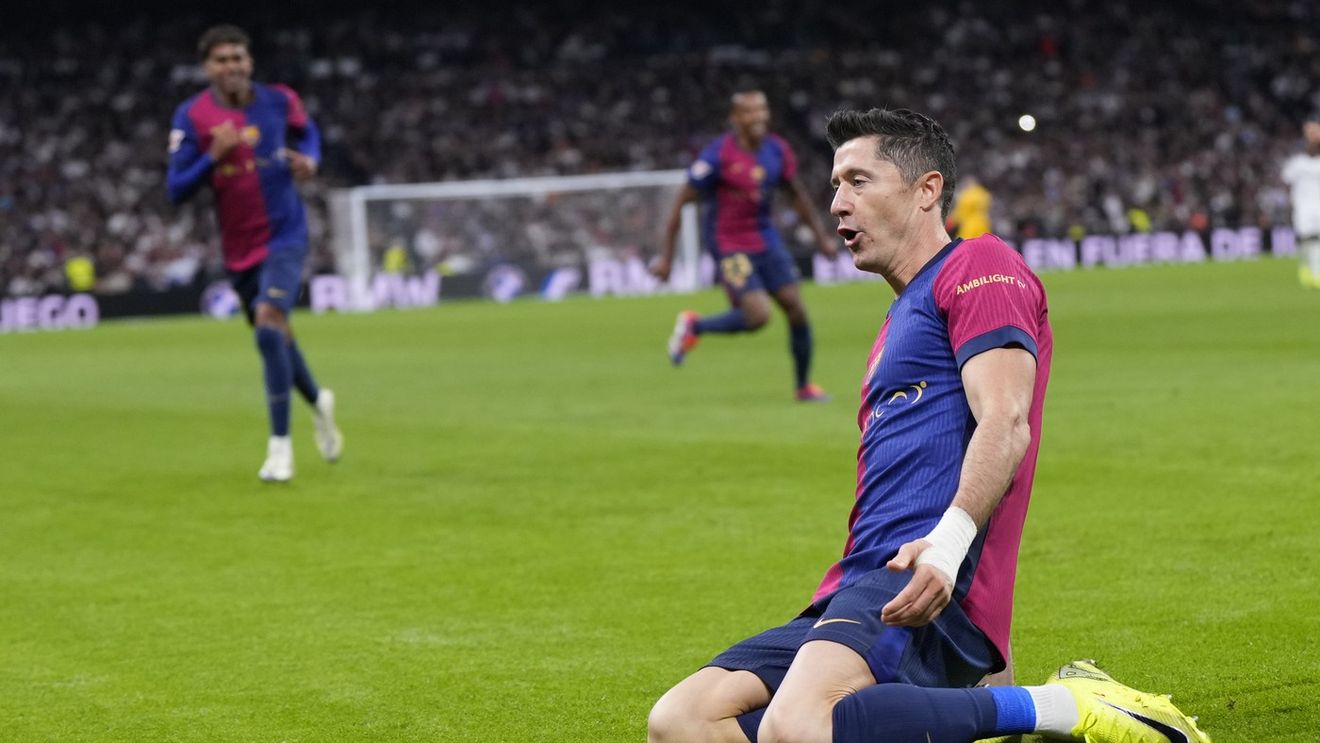Robert Lewandowski, „dublă” de senzație în Real Madrid - FC Barcelona! Vezi cum a marcat polonezul