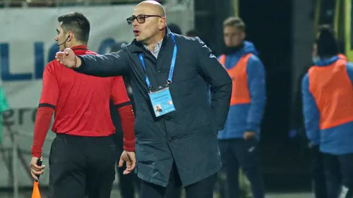 Leo Grozavu, nedumerit după meciul cu Chindia Târgoviște. „Fără să deranjeze, fără să atace, conduceau cu 1-0 la pauză”