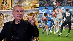 Gigi Becali i-a ținut pe teren doar 45 de minute, în Universitatea Craiova - FCSB! Trei fotbaliști, schimbați de patronul campioanei la pauza meciului