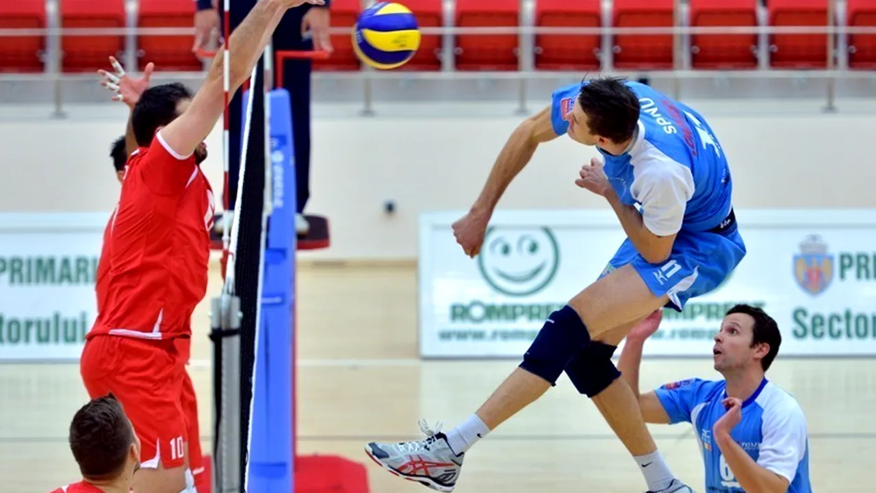 Tomis Constanța-CSVM Zalău, 2-0 la general, în finala Diviziei A la volei masculin