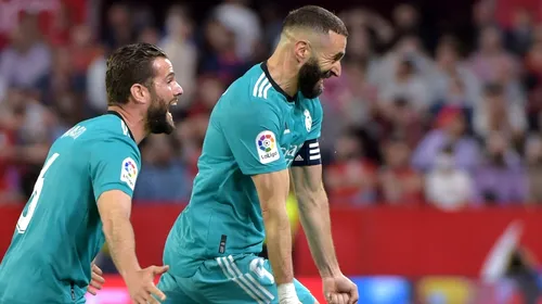 Real Madrid, victorie uriașă în prelungiri, în deplasare cu Sevilla! Carlo Ancelotti, la un pas de-i face campioni pe „Los Blancos”