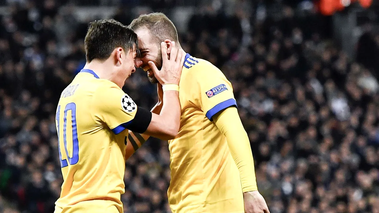 Juventus s-a impus pe Wembley după o revenire spectaculoasă. Higuain și Dybala au lovit când englezii mărșăluiau. Cronica meciului de la Londra